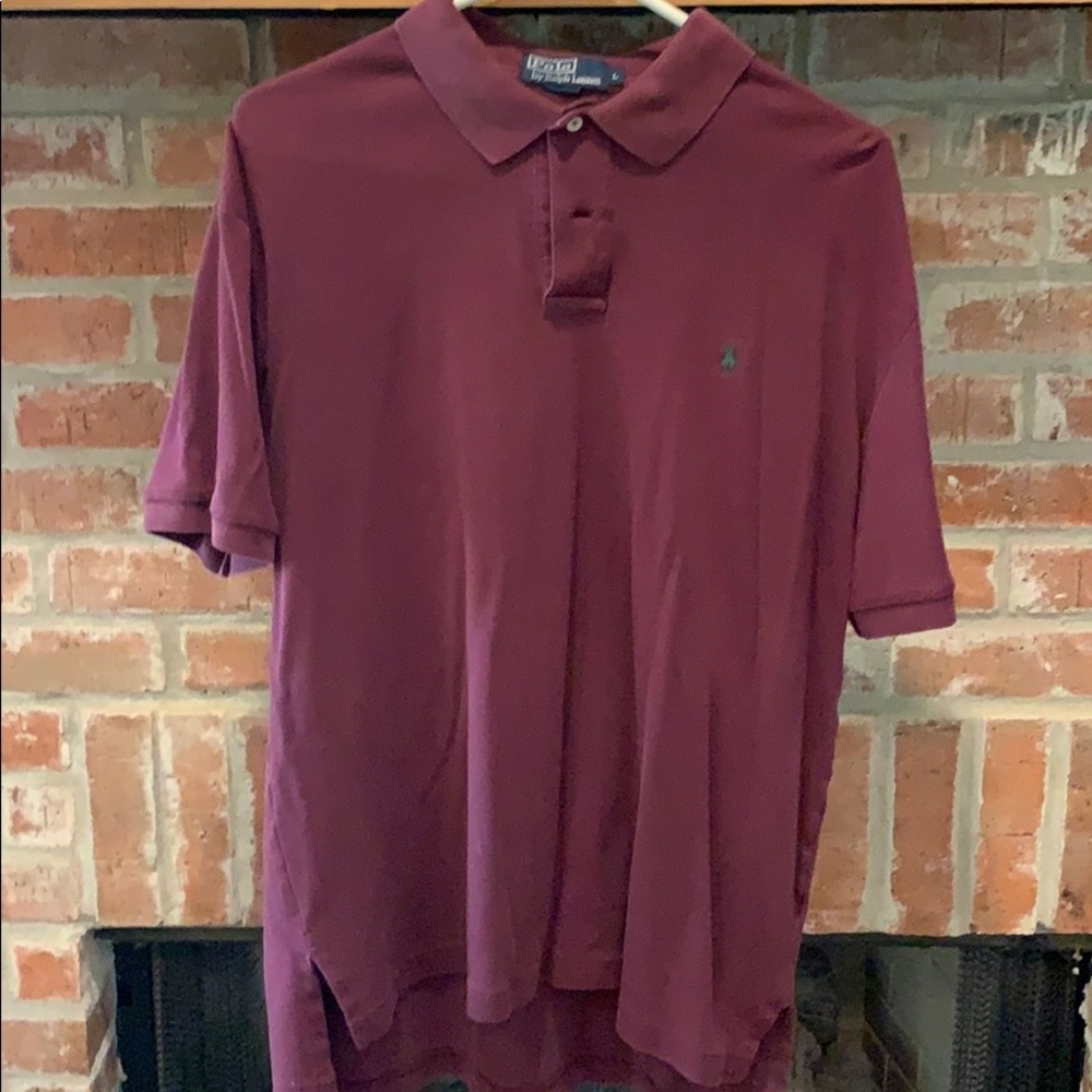 Large Maroon short sleeve Polo Ralph Lauren